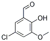 5-CHLORO-2-HYDROXY-3-METHOXYBENZALDEHYDE 结构式