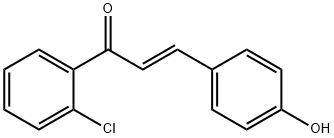 (E)-1-(2-氯苯基)-3-(4-羟基苯基)丙-2-烯-1-酮 结构式