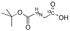 甘氨酸-1-13C,15N, N-T-BOC 衍生物 结构式