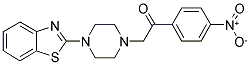 2-[4-(1,3-Benzothiazol-2-yl)piperazin-1-yl]-1-(4-nitrophenyl)ethanone 结构式