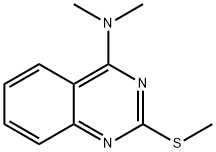 N,N-DIMETHYL-2-(METHYLSULFANYL)-4-QUINAZOLINAMINE 结构式