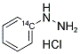 PHENYLHYDRAZINE, HYDROCHLORIDE, [14C(U)]- 结构式