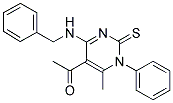 1-[4-(Benzylamino)-6-methyl-1-phenyl-2-thioxo-1,2-dihydropyrimidin-5-yl]ethanone 结构式