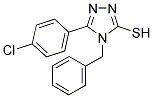 4-Benzyl-5-(4-chloro-phenyl)-4H-[1,2,4]triazole-3-thiol 结构式