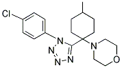 4-{1-[1-(4-CHLOROPHENYL)-1H-TETRAZOL-5-YL]-4-METHYLCYCLOHEXYL}MORPHOLINE 结构式