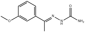 2-[(E)-1-(3-METHOXYPHENYL)ETHYLIDENE]-1-HYDRAZINECARBOXAMIDE 结构式