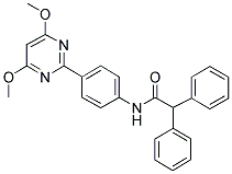 N-[4-(4,6-DIMETHOXYPYRIMIDIN-2-YL)PHENYL]-2,2-DIPHENYLACETAMIDE 结构式