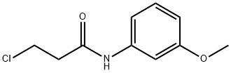 3-氯-N-(3-甲氧苯基)丙酰胺 结构式