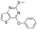 2-(METHYLSULFANYL)-4-PHENOXYTHIENO[3,2-D]PYRIMIDINE 结构式