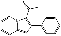 1-(2-Phenyl-3-indolizinyl)-1-ethanone 结构式