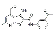 N-(3-ACETYLPHENYL)-3-AMINO-4-(METHOXYMETHYL)-6-METHYLTHIENO[2,3-B]PYRIDINE-2-CARBOXAMIDE 结构式