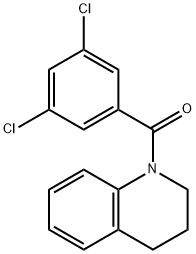 (3,5-Dichlorophenyl)(3,4-dihydro-1(2H)-quinolinyl)methanone 结构式