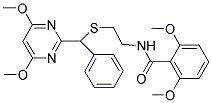 N-[2-[A-(4,6-DIMETHOXYPYRIMIDIN-2-YL)BENZYLTHIO]ETHYL]-2,6-DIMETHOXYBENZAMIDE 结构式