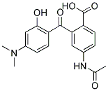 5'-ACETAMIDO-2'-CARBOXY-4-DIMETHYLAMINO-2-HYDROXYBENZOPHENONE 结构式