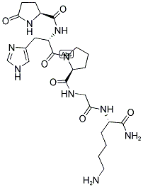 PYR-HIS-PRO-GLY-LYS-NH2 结构式