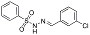 N'-[(E)-(3-CHLOROPHENYL)METHYLIDENE]BENZENESULFONOHYDRAZIDE 结构式