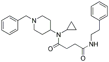 N-(1-BENZYLPIPERIDIN-4-YL)-N-CYCLOPROPYL-4-OXO-4-[(2-PHENYLETHYL)AMINO]BUTANAMIDE 结构式