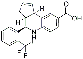 (3aS,4R,9bR)-4-[2-(Trifluoromethyl)phenyl]-3a,4,5,9b-tetrahydro-3H-cyclopenta[c]quinoline-8-carboxylic acid 结构式