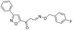 3-OXO-3-(3-PHENYL-5-ISOXAZOLYL)PROPANAL O-(4-FLUOROBENZYL)OXIME 结构式