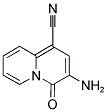 3-AMINO-4-OXO-4H-QUINOLIZINE-1-CARBONITRILE 结构式