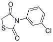 3-(3-CHLOROPHENYL)-1,3-THIAZOLANE-2,4-DIONE 结构式