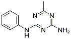 6-METHYL-N-PHENYL-1,3,5-TRIAZINE-2,4-DIAMINE 结构式