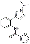 N-[2-(1-ISOPROPYL-(1H)-PYRAZOL-4-YL)PHENYL]FURAN-2-CARBOXAMIDE 结构式