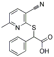 [(3-CYANO-6-METHYLPYRIDIN-2-YL)THIO](PHENYL)ACETIC ACID 结构式