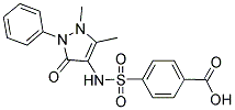 4-(1,5-DIMETHYL-3-OXO-2-PHENYL-2,3-DIHYDRO-1H-PYRAZOL-4-YLSULFAMOYL)-BENZOIC ACID 结构式