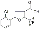 5-(2-CHLOROPHENYL)-2-(TRIFLUOROMETHYL)FURAN-3-CARBOXYLIC ACID 结构式