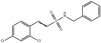 (E)-N-BENZYL-2-(2,4-DICHLOROPHENYL)-1-ETHENESULFONAMIDE 结构式