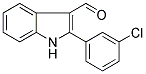 2-(3-CHLOROPHENYL)-1H-INDOLE-3-CARBOXALDEHYDE 结构式