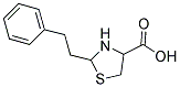 2-PHENETHYL-1,3-THIAZOLANE-4-CARBOXYLIC ACID 结构式