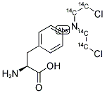 MELPHALAN, [CHLOROETHYL-1,2-14C]- 结构式