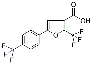 5-[4-(TRIFLUOROMETHYL)PHENYL]-2-(TRIFLUOROMETHYL)FURAN-3-CARBOXYLIC ACID 结构式