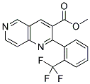 2-[2-(TRIFLUOROMETHYL)PHENYL]-1,6-NAPHTHYRIDINE-3-CARBOXYLIC ACID, METHYL ESTER 结构式