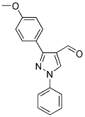 3-(4-METHOXY-PHENYL)-1-PHENYL-1H-PYRAZOLE-4-CARBALDEHYDE 结构式