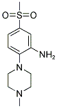 2-(4-METHYLPIPERAZINO)-5-(METHYLSULPHONYL)BENZENAMINE 结构式