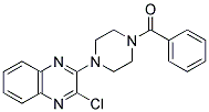 [4-(3-Chloroquinoxalin-2-yl)piperazino](phenyl)methanone 结构式