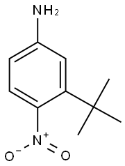 3-(叔丁基)-4-硝基苯胺 结构式