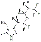 4-BROMO-3-[TETRAFLUORO-1-(HEPTAFLUORO-1-PROPOXY)ETHYL]-5-(METHYL)PYRAZOLE 结构式