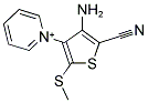 1-[4-AMINO-5-CYANO-2-(METHYLSULFANYL)THIEN-3-YL]PYRIDINIUM 结构式