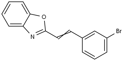 2-(3-Bromostyryl)-1,3-benzoxazole 结构式