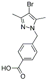 4-(4-BROMO-3,5-DIMETHYL-PYRAZOL-1-YLMETHYL)-BENZOIC ACID 结构式