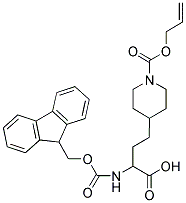 FMOC-D, L-HOMO[ALA-4-PIP(N-ALLOC)] 结构式