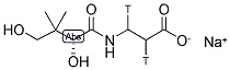 PANTOTHENIC ACID SODIUM SALT, D-, [2,3-3H] 结构式