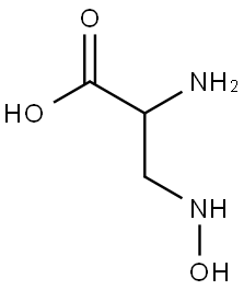 D,L-2-氨基-3-(羟基氨基)丙酸 结构式