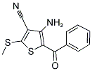 4-AMINO-5-BENZOYL-2-(METHYLSULFANYL)-3-THIOPHENECARBONITRILE 结构式