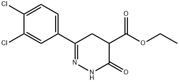 ETHYL 6-(3,4-DICHLOROPHENYL)-3-OXO-2,3,4,5-TETRAHYDRO-4-PYRIDAZINECARBOXYLATE 结构式