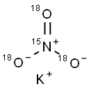 POTASSIUM NITRATE-15N-18O3 结构式